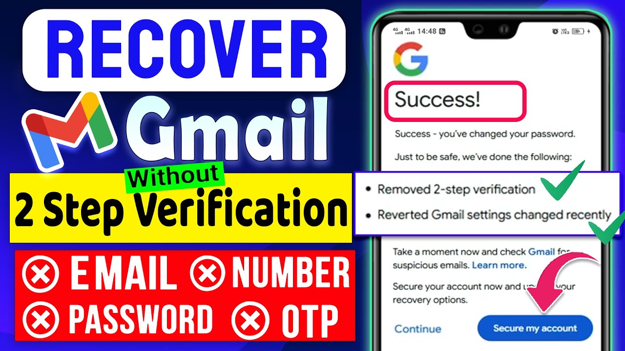 Как восстановить аккаунт Gmail без двухфакторной аутентификации. Забыли пароль от Gmail? | Восста...