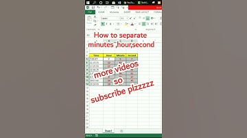 How to convert time into minutes hour and second in excel #shorts #youtubeshorts