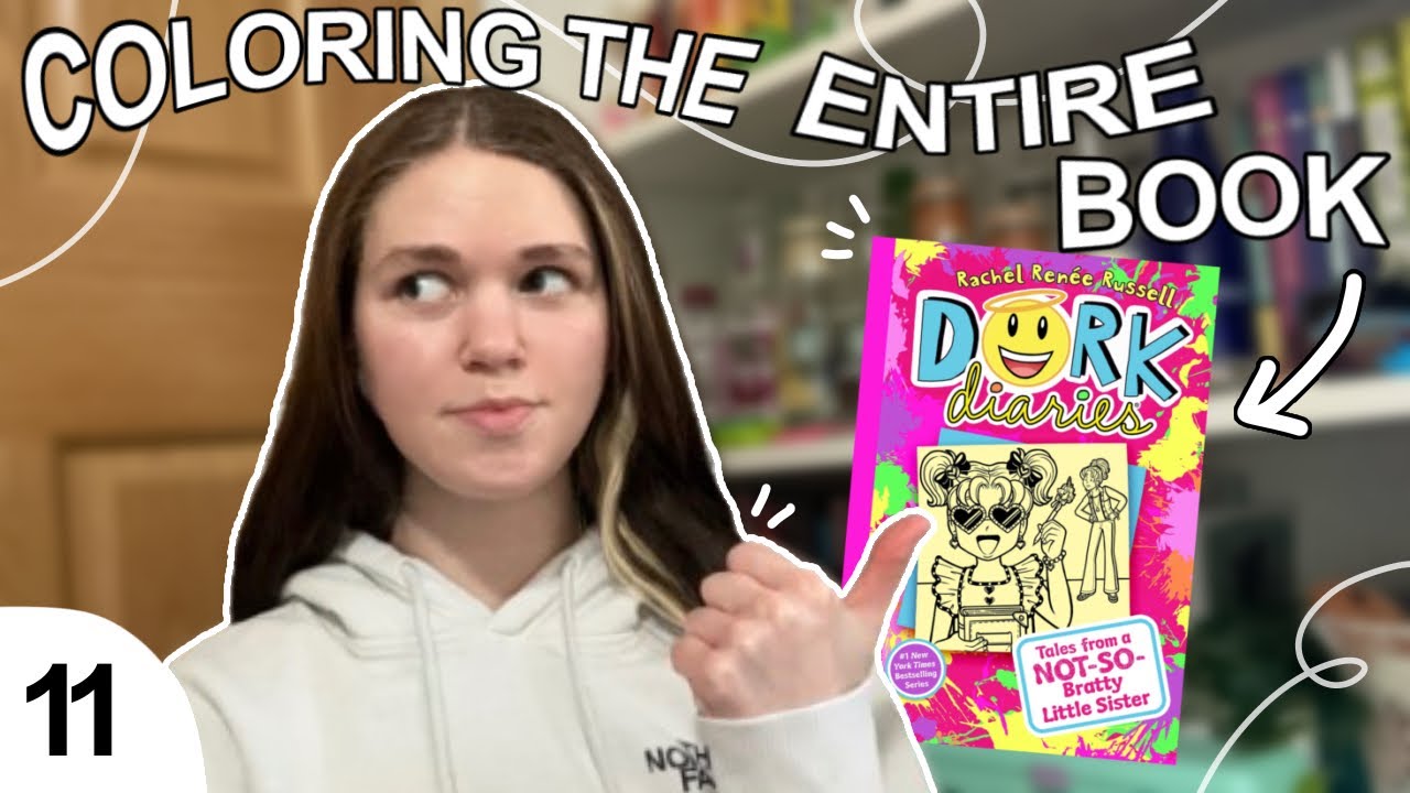 Coloring an ENTIRE Dork Diaries Book | Ep 11