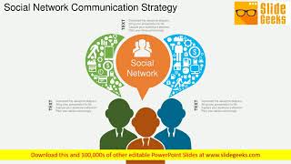 Social Network Communication Strategy Powerpoint Template