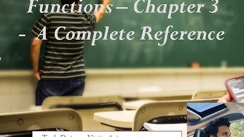 Plus Two  Chapter 3 Functions - Computer Applications - Complete Discussion