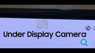 Under Display Camera Demo