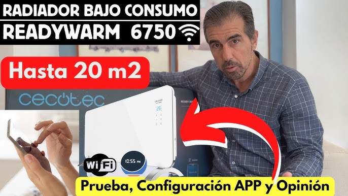 Este radiador te ayuda a reducir tu consumo eléctrico y se puede controlar  desde el móvil: Cecotec Ready Warm 6650 por 71 euros