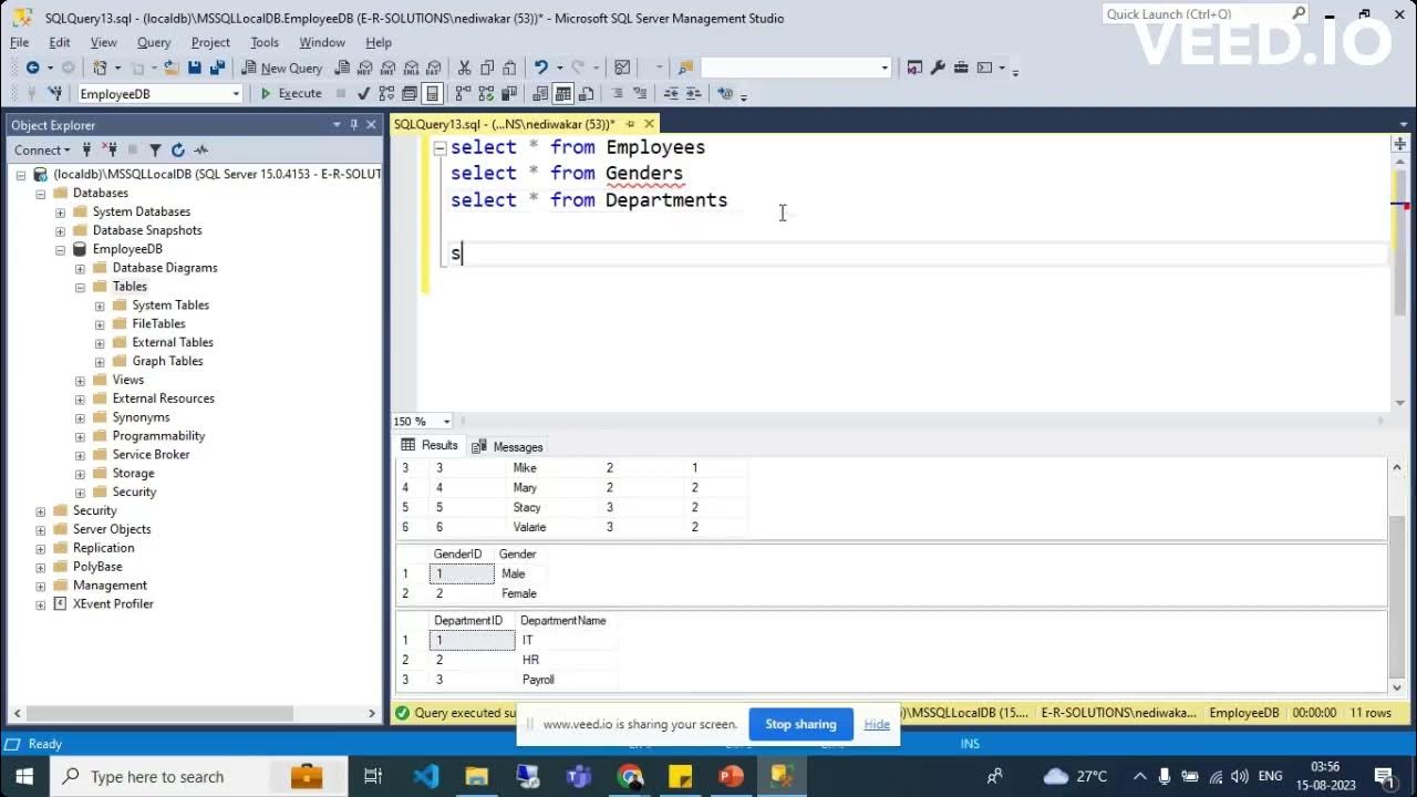 Part-13)Join 3 or more than two tables in sql server| Sql Tutorials for ...