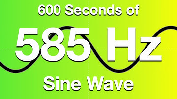 585Hz Sine Wave Test Tone - 600 Seconds (10 Minutes)