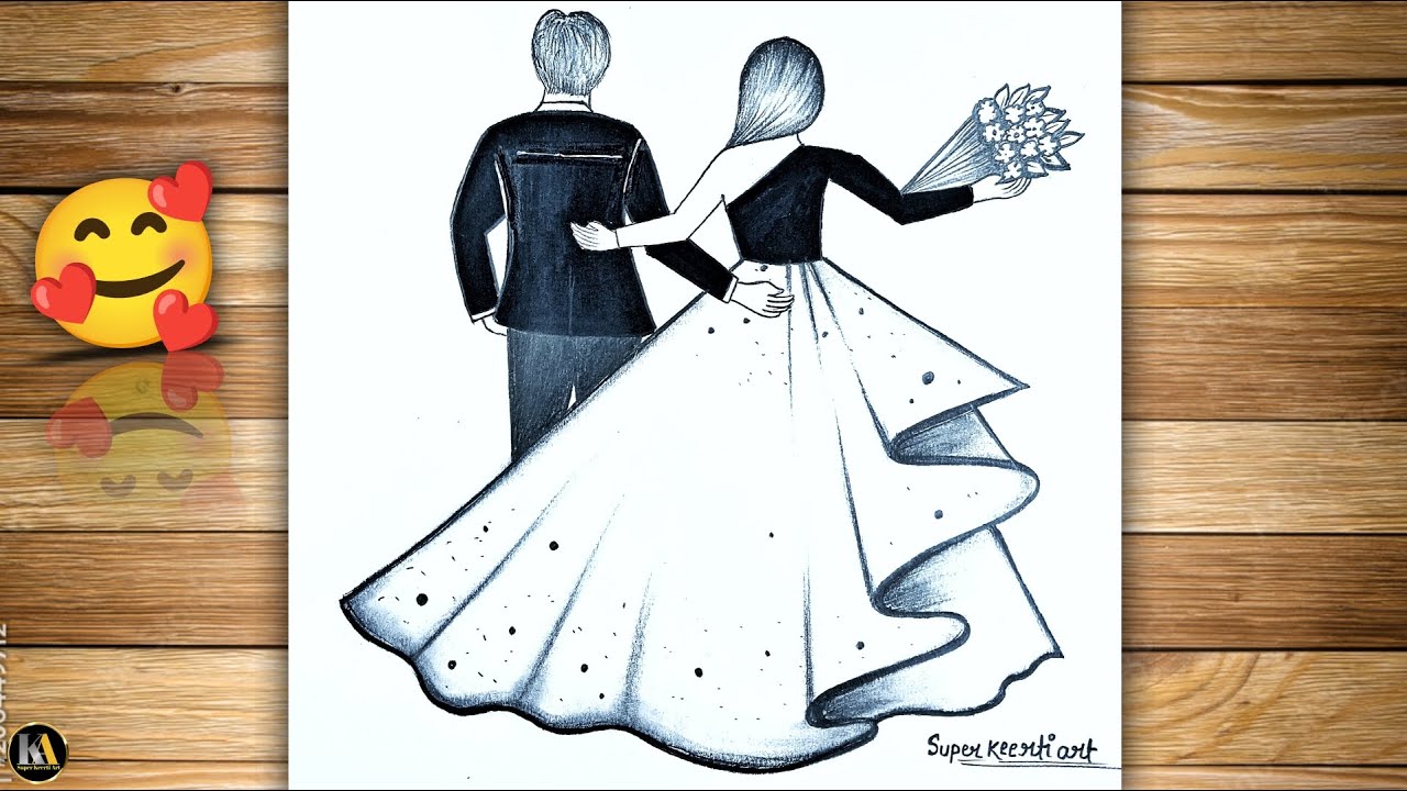 How to draw a Cute Couple -Pencils sketch | Drawing video for beginner | Couple drawing easy