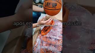 How Spalding basketballs arrive: lay up #basketball #nba #basketball #sport