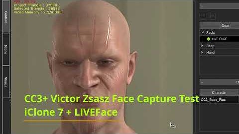 SkinGen CC3+ Character (Victor Zsasz) LIVEFace Test