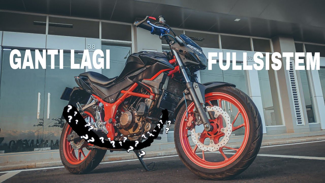 cara memasang knalpot racing FullSistem di New CB150R