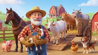 Old MacDonald Animal Rescue Song 🐴🐮 | Farm Animals in the Rain | Kids Songs &amp; Nursery Rhymes