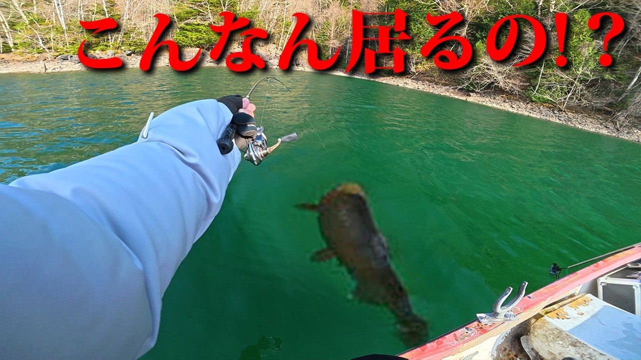 モンスターが潜む湖でヤバいの釣れた！この場所マジでオススメ！
