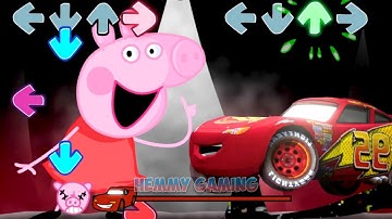 FNF Peppa ALL PHASES vs Pibby McQueen Sings Animal | FNF Mods