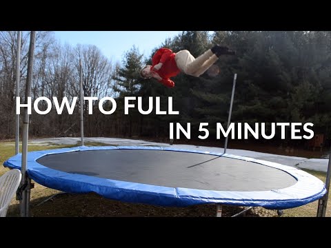 How to do a Backflip 360 on the trampoline!(EASY)