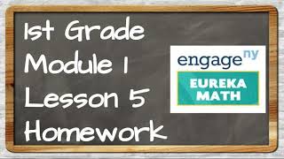 Eureka Math 1st Grade Module 1 Lesson 5 Homework