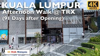 [4K 60fps HDR] KUALA LUMPUR | Tun Razak Exchange / TRX | 28 February 2024  Malaysia Walking Tour