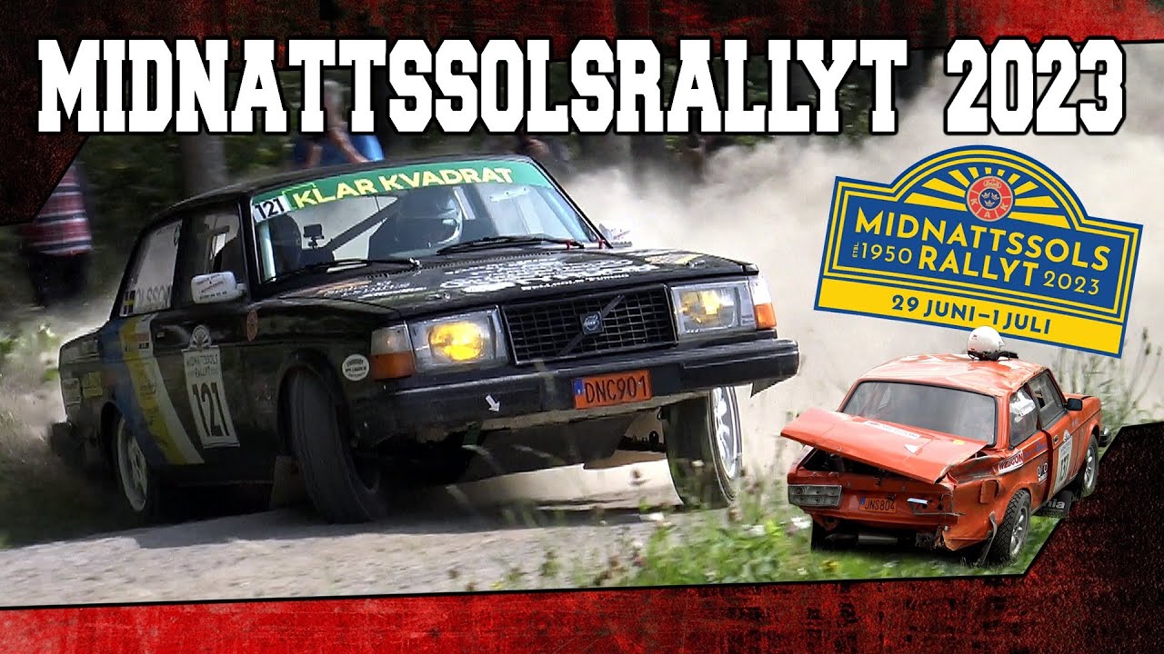 Midnattssolsrallyt 2023 - Crash & Action. Rullningar, avåkningar & häftig bilåka!