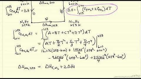 Calculate Heat of Reaction at an Elevated Temperature