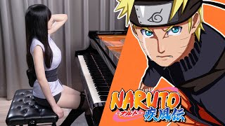 NARUTO Shippuden OP6「Sign / FLOW」Rus Piano Cover | Hinata EPIC Version