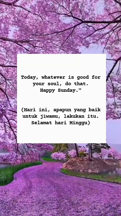 Selamat Hari Minggu 😇🙂🙏....#ungkapan #bahasainggris #shortvideo #sundayservice
