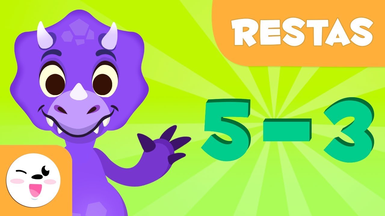 Restas para niños - Aprende a restar con Dinosaurios - Matemáticas para  niños - YouTube