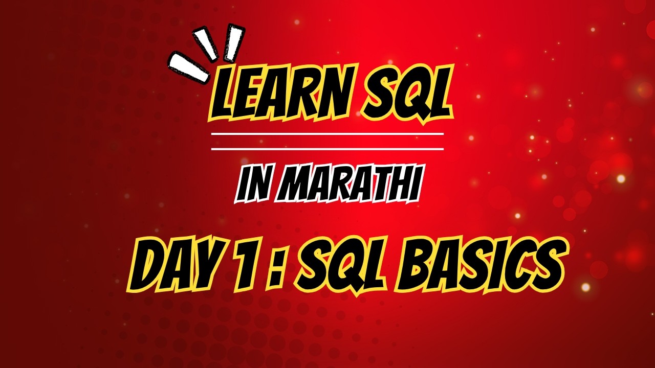 SQL Basics for Beginners | Day 1 | Learn SQL from Scratch - YouTube