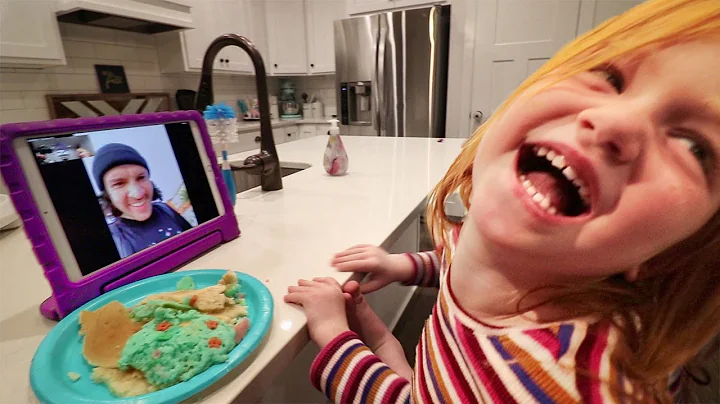 Adley Learns how to CALL ME!! Funny Family facetime and crazy travel routine (kids make pancake art)