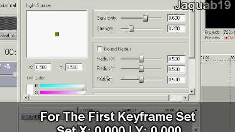 SONY VEGAS TEXT LIGHT RAYS