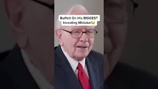 Warren Buffet on his biggest investing mistake? warrenbuffett warrenbuffettwisdom warrenbuffettad