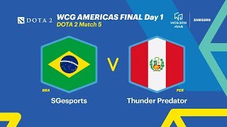 Wcg 2019 xi’an, americas final – dota 2, 5r, brazil vs peru (eng)