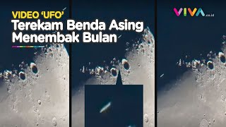 GEMPAR Video Benda Asing Diduga UFO Menembaki Permukaan Bulan