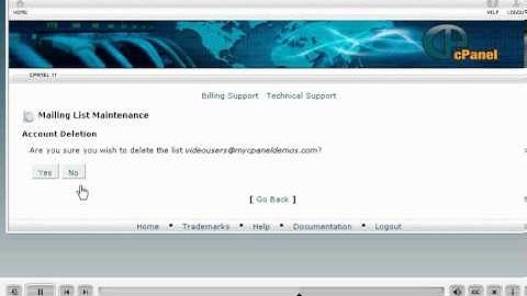 Tạo danh sách email - Mailing list (cPanel)