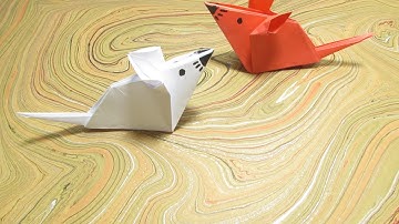 How to make paper Rat origami - Easy Tutorial.
