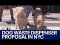 Proposal to install dog waste bag dispensers on city trash cans