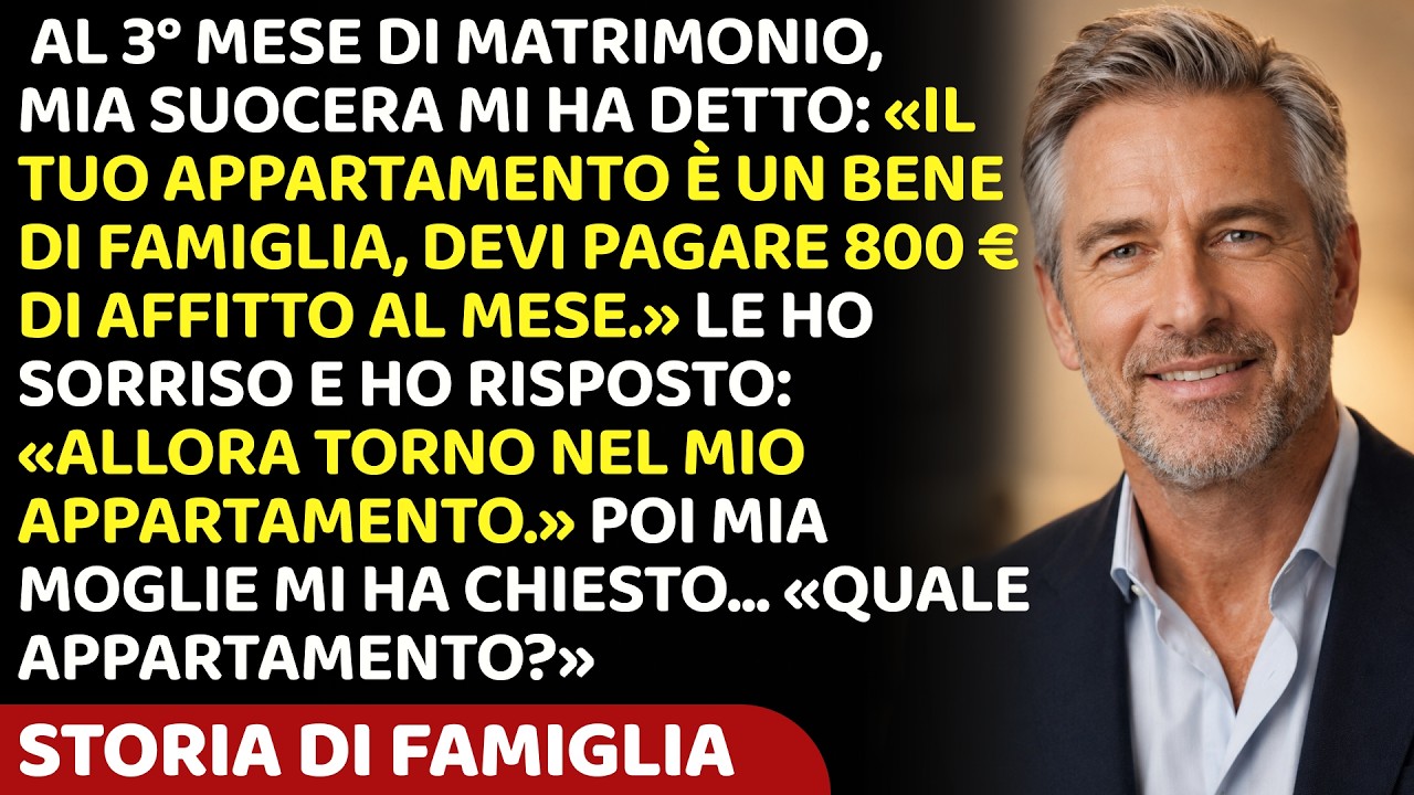 La sera in cui mia suocera mi chiese l'affitto per una casa che avevo già pagato fino all'ultimo centesimo, eravamo a cena da lei. Posò un foglietto: €1000 al mese. Ma il vero tradimento non era...