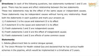 Cause and Effect | Example 4 | Reasoning Ability | TalentSprint Aptitude Prep