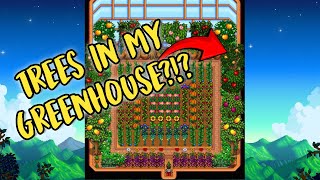 You can plant trees in your greenhouse in Stardew Valley! (Fullscreen updated version)