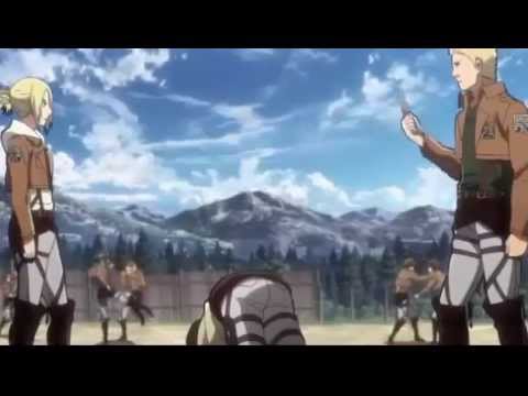 Attack on Titan: Eren vs Annie Fandub - YouTube