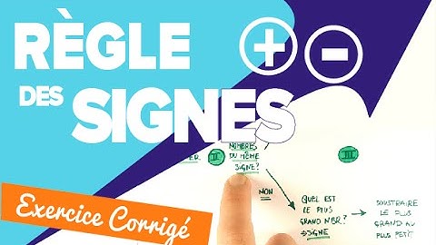 Nombre Relatif - Addition Soustraction avec Règle des Signes - Mathrix