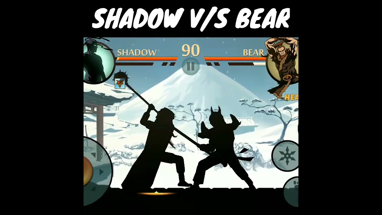 Shadow Fight 2 || Defeat Bear 4th Body Guard  in aggressive || Epic moments Part 25