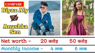 Compare Riyaz VS Anushka Sen Full Comparison Income, Net Worth, Instagram Followers, GF-BF