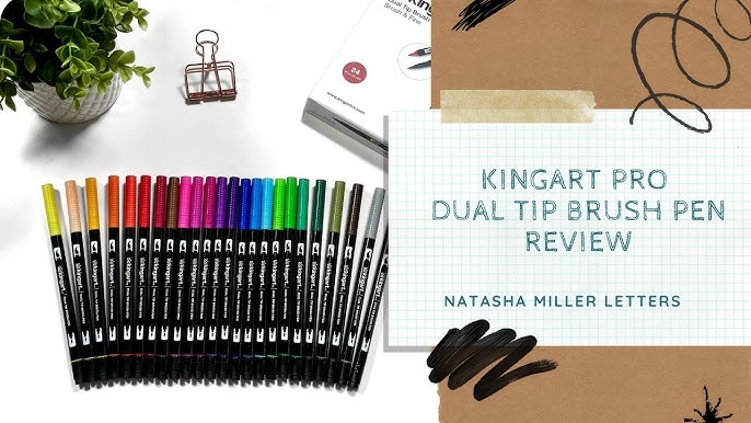 KingArt Watercolor Brush Markers 