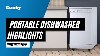 Danby DDW1805EWP 18 Portable Dishwasher - White