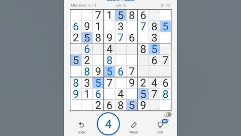 Sudoku Free Classic Puzzles Mobile | Daily Challenge January 16, 2023