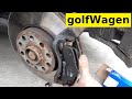 VW Golf 7 front brake pads replacement