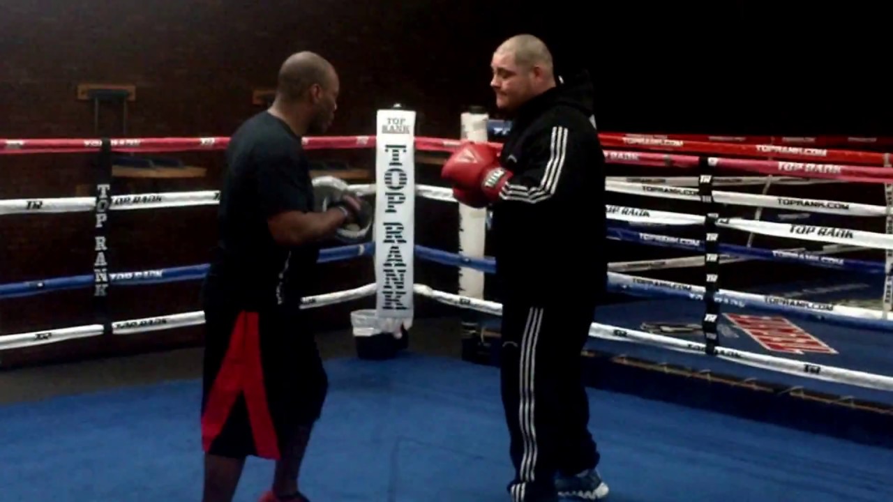 Andy Ruiz Jr. Hitting Mits In Preparation for Tor Hamer Nov. 23rd In