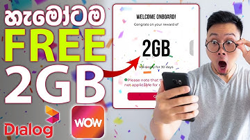 How to Get 2GB FREE DATA from Dialog WOW App | Sinhala | ChamieYa