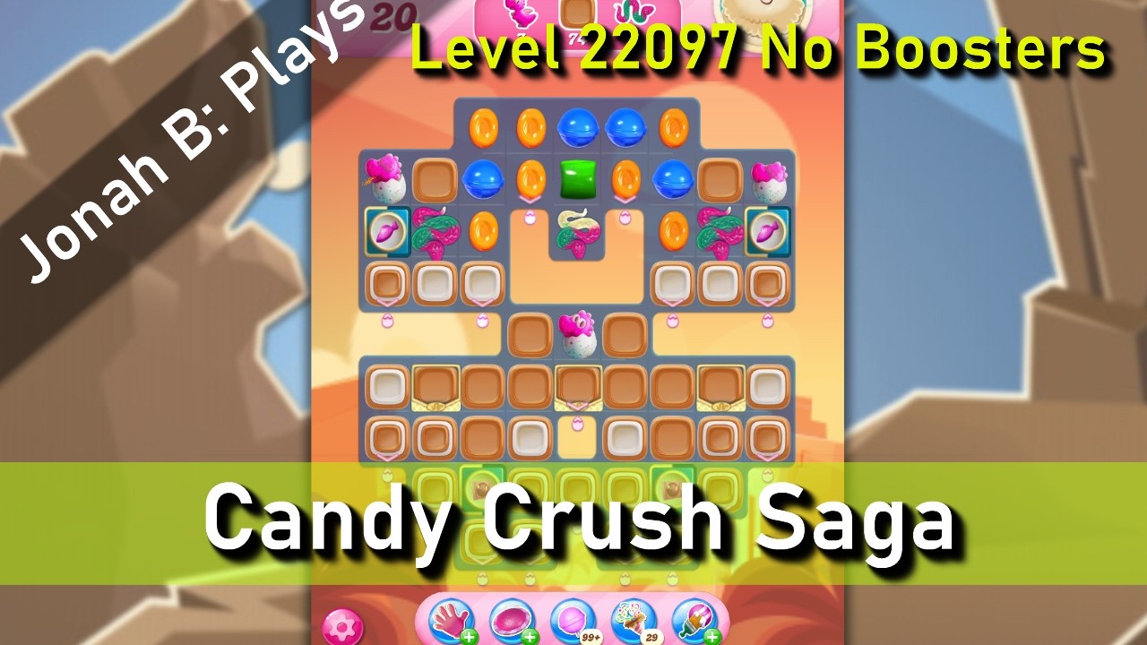 Candy Crush Saga Level 22097 No Boosters - YouTube