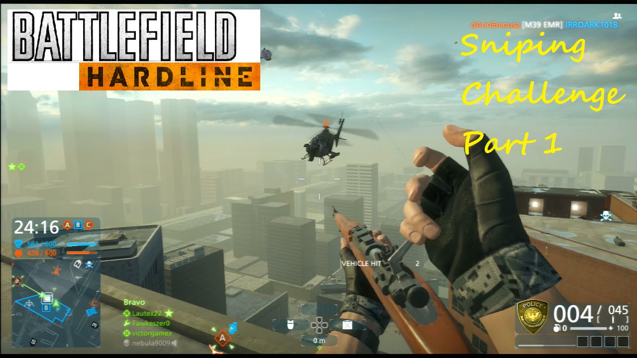 Battlefield Hardline PS3 Multiplayer Gameplay - Sniping Challenge Part 1 -  YouTube