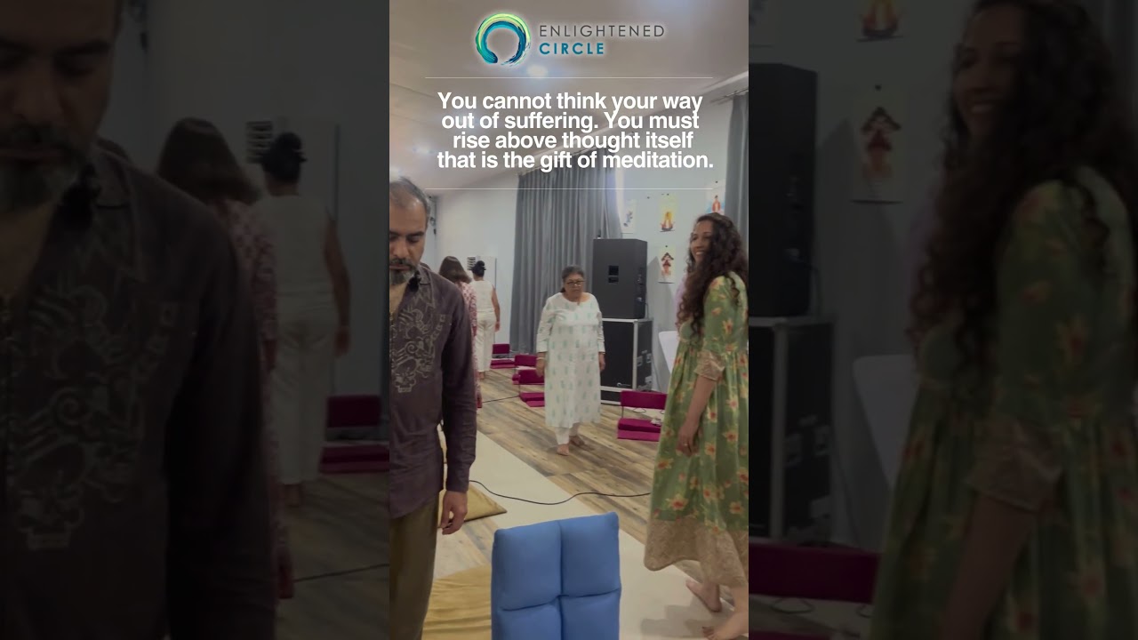 You cannot think your way out of suffering