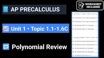AP Precalculus Unit 1 Topic 1.1-1.6C review - Calculator Active